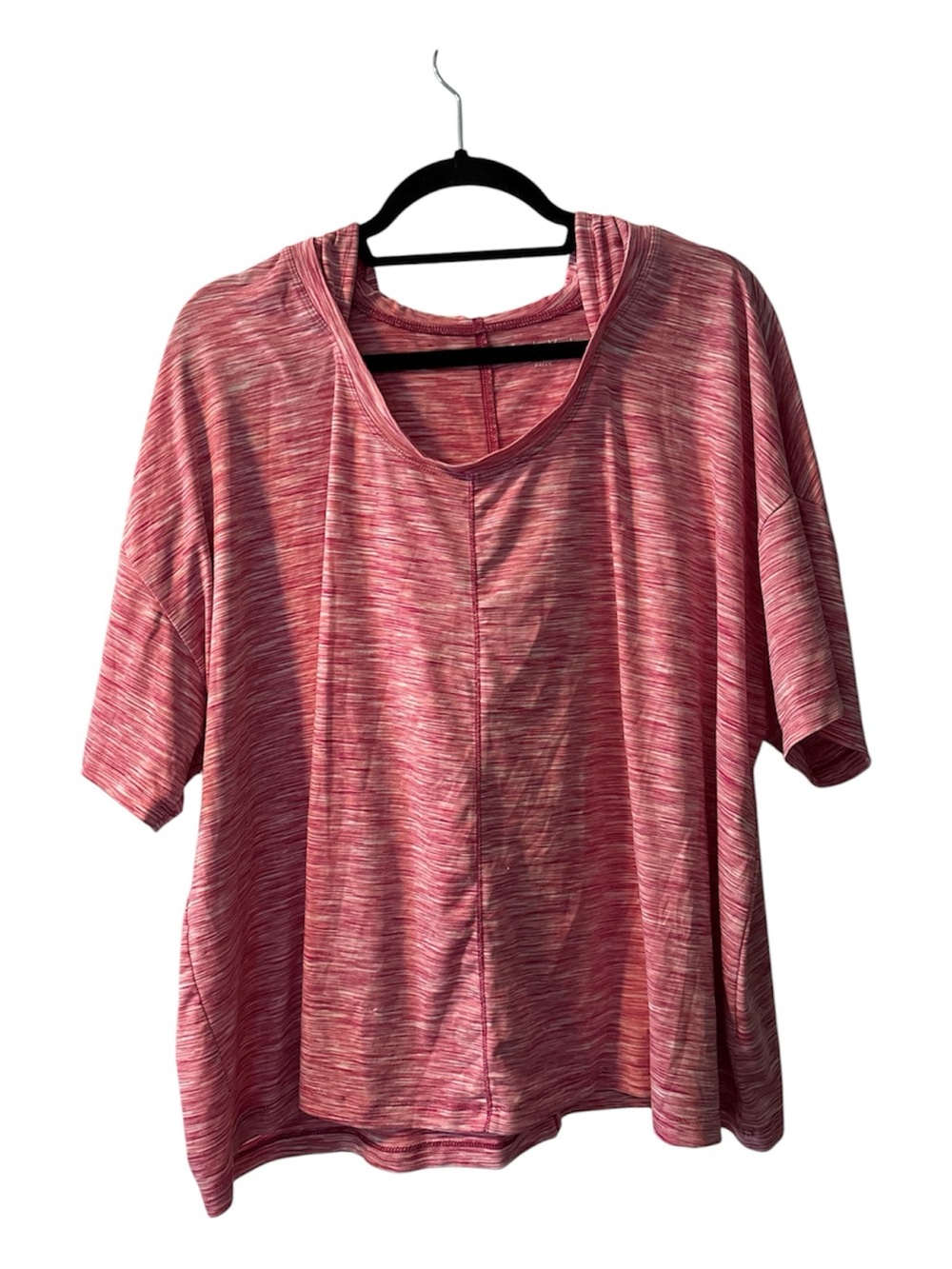Livi Active Pink Space-Dye Short Sleeve Tee
